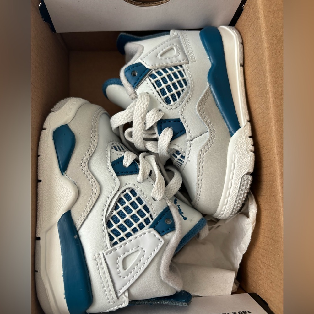 INFANT Air Jordan 4 Retro TD ‘Military Blue